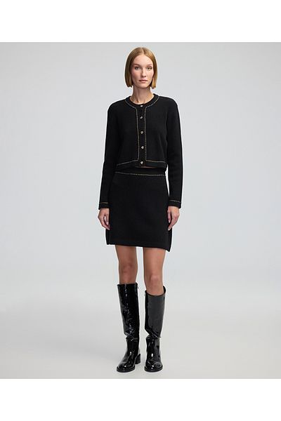 İpekyol Miniskirt with Contrasting Stripe