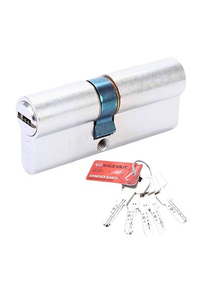 Kale Kilit |   164 Bne Lock Cylinder, Safety Card Ball Lock Core, Barrel 68 Mm, Nickel