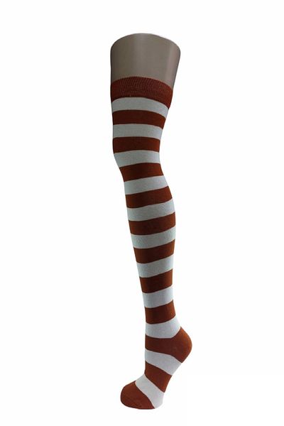 Design Socks Безшевни чорапи до коляното с кръгъл шарен дизайн