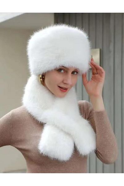 Wearflawless Set de inimă și eșarfă de iarnă rusă, slavă, caucaziană și confortabilă