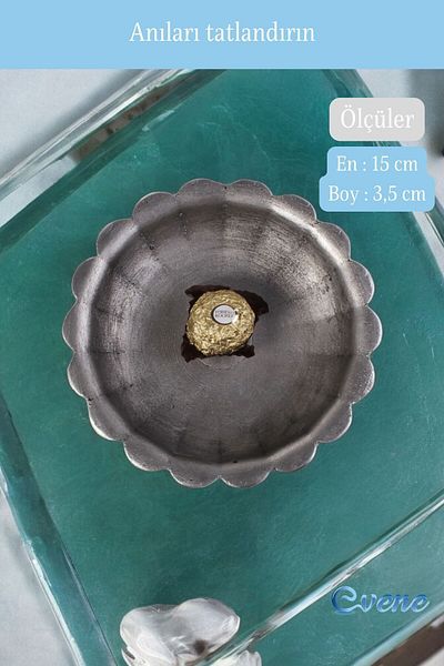 Evene Silver Antique Sugar Bowl - Dragee and Plate Model 8