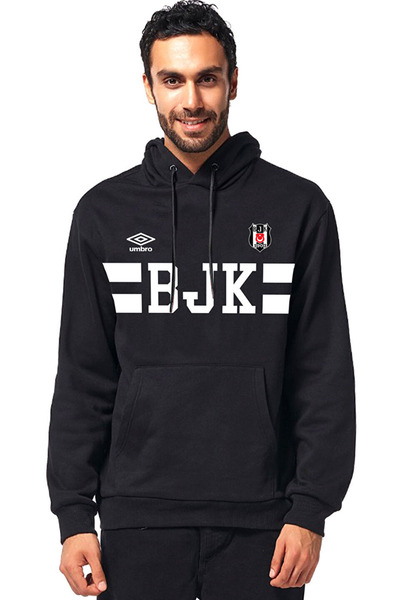 UMBRO Kapüşonlu Erkek Siyah Basketbol Sweatshirt 2024/25