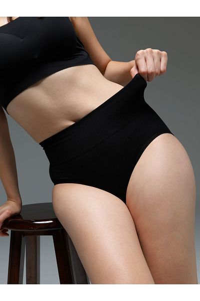 MİSTİRİK Corset Mabet cu talie înaltă - întărire și modelare, culoare neagră