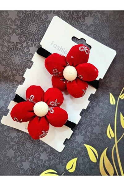 GÜLPEŞE 2 paketa crvenih cvetova, novogodišnja kopča, Božić-4567