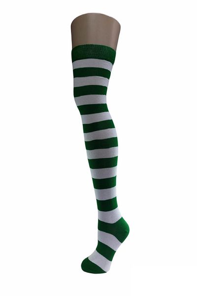 Design Socks Безшевни чорапи до коляното с кръгъл шарен дизайн