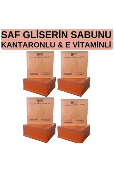 HMD BİTKİSEL KOZMETİK Glow Pure Glycerin Soap X 2 Pcs. Nourishing, Moisturizing, Natural Transparent Glycerin Soap with St. John's Wort and Vitamin E