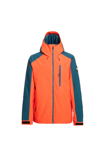 Quiksilver Mission Block Jk Men's Red Snowboard Jacket Men's Snowboard Jacket