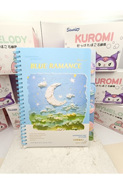 Meyra Accessories Caiete cu tematică Van Gogh, caiete pentru apus de soare, c...