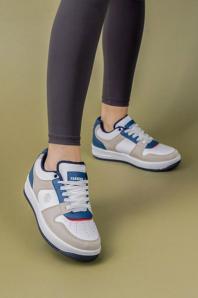 Getcho Pantofi sport alb bleumarin pentru femei Morta