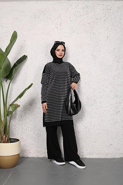 FATELLA 2-ЧАСТЕН КОМПЛЕКТ ЖЕНСКИ СКРОМНИ ПАНТАЛОНИ С ДИЗАЙН С ТЕНЕКИ.