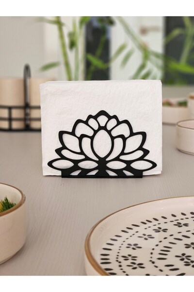 VELUX HOME Lotus Metal Peçetelik Dekoratif 6,9*11,3 Cm