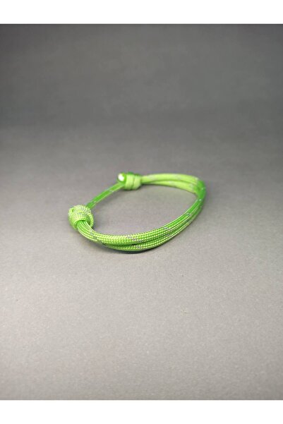 PARACORD Reflektörlü ip bileklik, bisikletçi bilekliği, motorcu bilekliği, paraşüt ipi kamp bilekliği