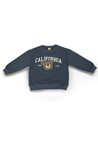 Zekids Hanorac brodat cu tigru pentru băiat