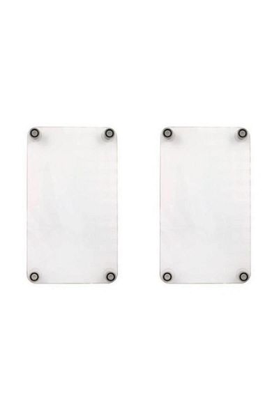 Saban Pink Orchid Set - 20X30 cm Cutting Plate and 4 Pieces 30X52 cm Glass Stove Protector