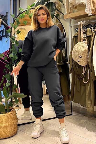 BayBayan Γυναικείο σετ φαρδιά φόρμα με λαιμόκοψη 3 κλωστών