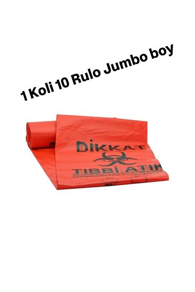 EFTAPLAST 80X110 Jumbo Size Medical Waste Garbage Bag 800 Gr 1 Box 10 Rolls