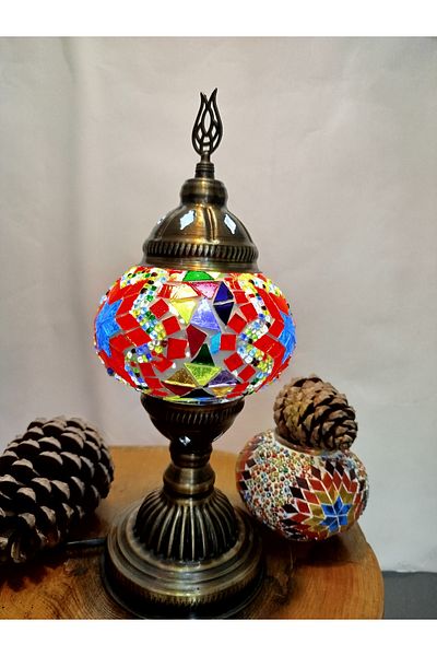 CYL Authentic Mosaic Lampshade - Handmade and Table Lamp with Bulb Gift