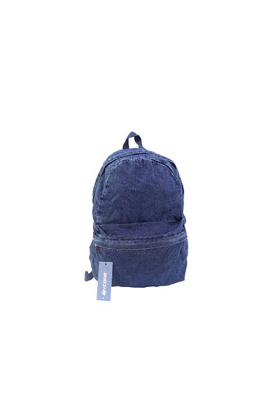 ICONE BAG Icone Unisex σακίδιο πλάτης, τζιν & τζιν με φερμουάρ, απλό σακίδιο πλάτης