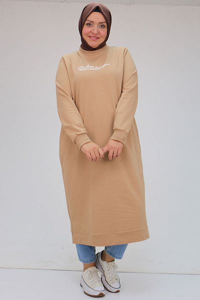 Eslina 48125 سترة بيج كبيرة الحجم - مطبوعة، خيطين