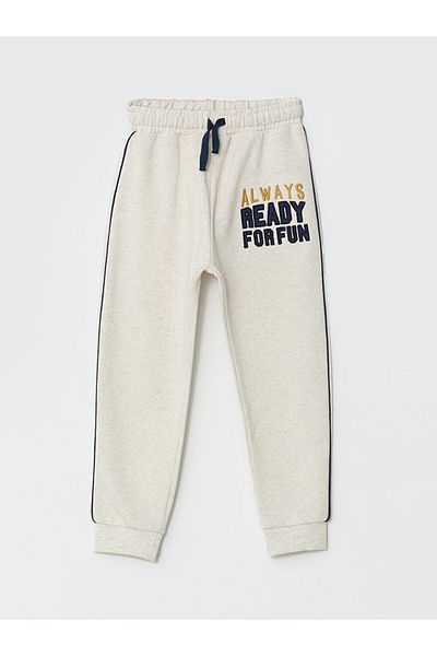 LC Waikiki Lcw Waist Elastic Embroidered Boys Jogger Sweatpants Fast Fashion