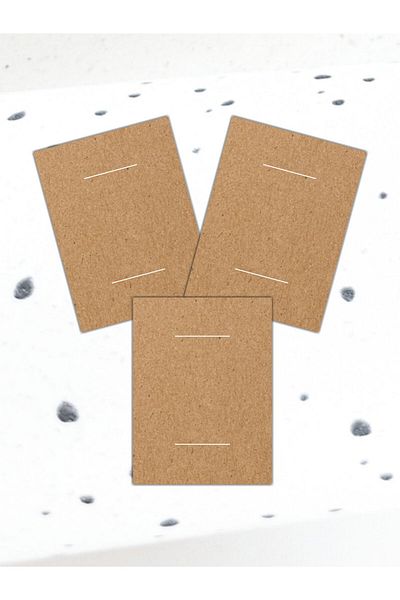 Grdall 25 Pieces - Kraft Buckle Card - Buckle Card - Unprinted Buckle Card