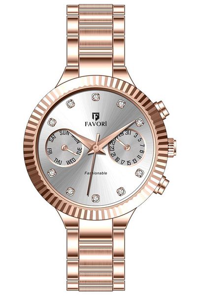 Favori Metal Band Women's Wristwatch Fvr.114.4Rsr