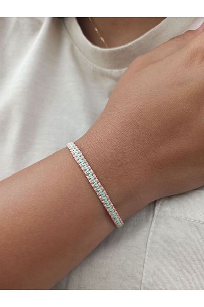 TREND Unisex Two-Color Knitted Macrame Bracelet