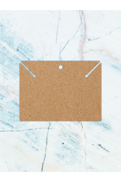 Grdall 25Pcs - Kraft Horizontal Necklace Card - Necklace Card - Unprinted Jewelry Card