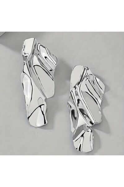 maia Dalga Tasarım Gold Küpe