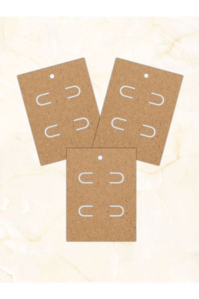 Grdall 25 Pieces - Kraft Earring Card - 2 Pack Earring Card - Unprinted Jewelry Card