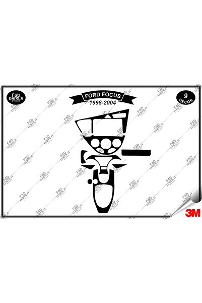FD Damla Etiket لسيارة Ford Focus 1998-2004 وحدة تحكم طوربيد الصدر طقم طلاء ا...