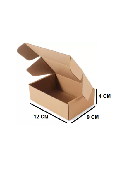 AMBALAJ MARKT E-ticaret Paketleme Kutusu 12x9x4 Cm Esmer 50 Adet