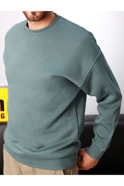 AMAZING CRASH Σκούρο μπεντ Φούτερ Unisex Basic Crew Neck Oversize