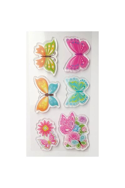 karinabest Butterfly Lands Fluturi superbi 3D Gel Jelly Sticker Decal Sticker