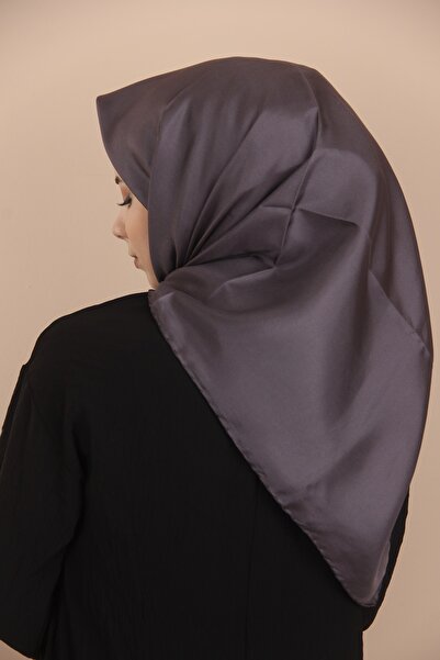 Levidor Antrasit Levidor Düz Twill İpek Eşarp