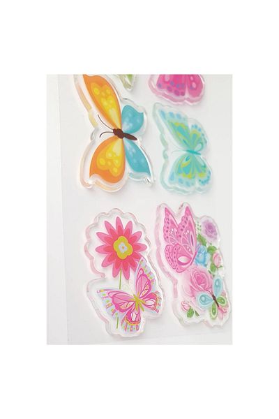 karinabest Butterfly Lands Fluturi superbi 3D Gel Jelly Sticker Decal Sticker