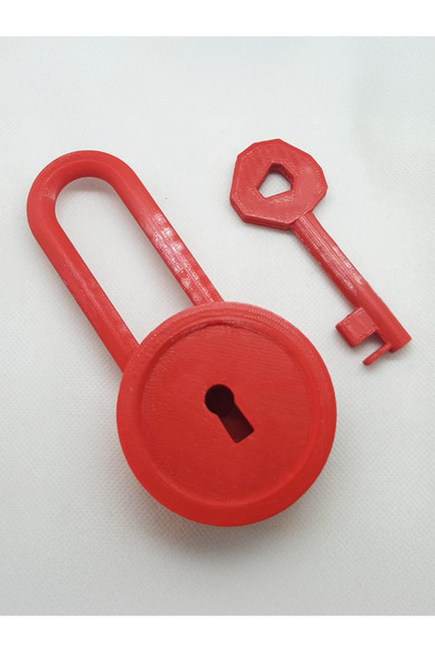 HPM Hello Neighbor Openable Lock and Key Toy Red
