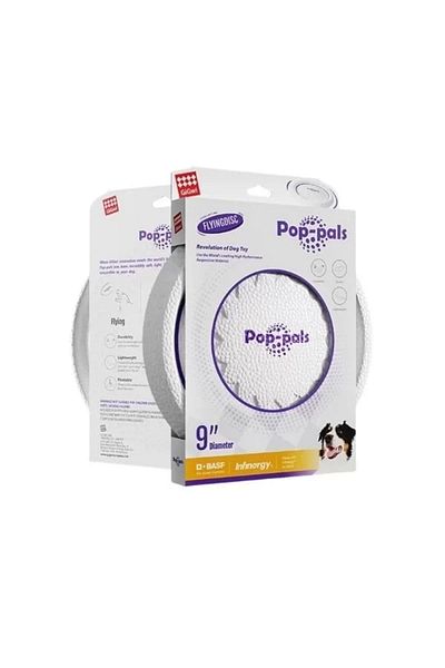 Gigwi Small White Frisbee Disc - Flight and Dog Toy