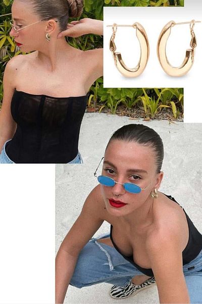 By Zeyna Aksesuar Special Design Women's Earrings - 2.5 cm Zyn20