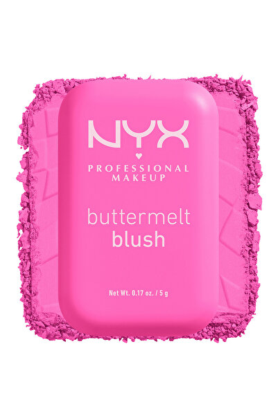 NYX Professional Makeup Buttermelt Blush Creamy Pink Powder Blush - 01 My Butta Half