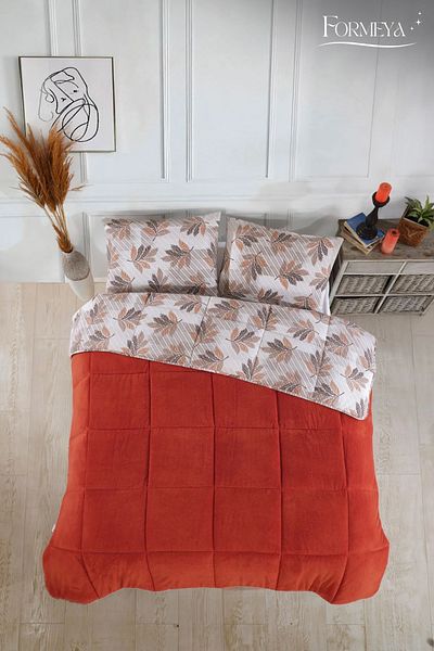 Formeya Luxuriöses Wellsoft-Doppeldecken- und Kissenset – 195 x 215 cm, doppelseitig