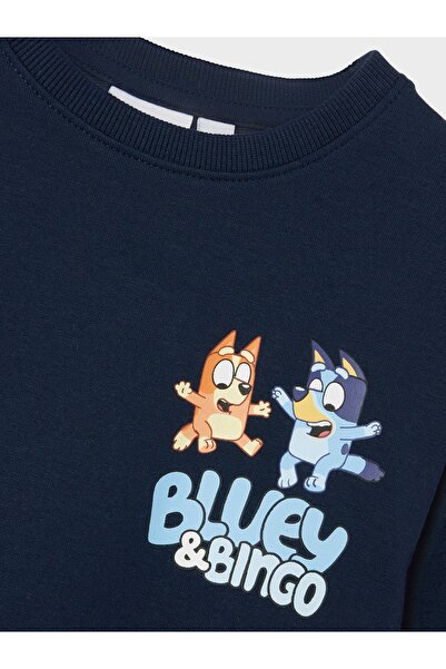 name ıt Nmmnuse Bluey Nreg Sweat Bru Sky - Turquoise Color Sweatshirt