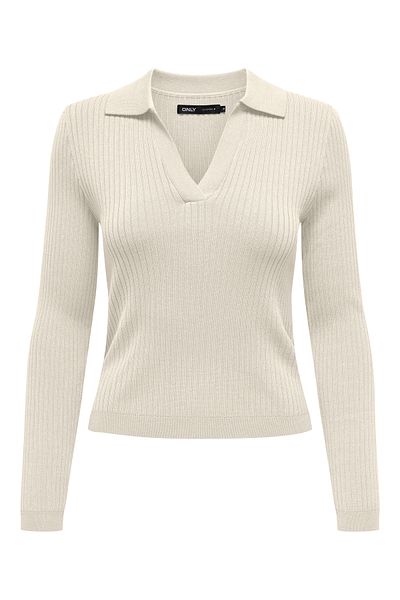 ONLY Onlkaya Ls Polo V-Neck Pullover Ex Knt