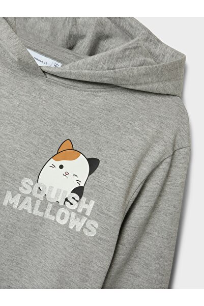 name ıt Nkfofi Squish Nreg Sweat Wh Bru Bfu - Relaxed Fit Sweatshirt