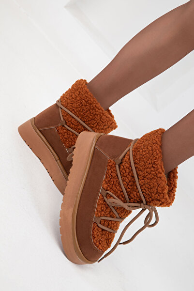 SOHO Tan Dámské boty - 20077 Model Bootie