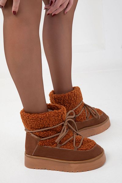 SOHO Buty damskie w kolorze brązowym - model Bootie z 20077 r.