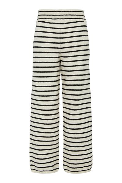 PIECES Yarnit Farlak-Hose mit Innendekoration für Damen – mittlere Taille, gerade Passform
