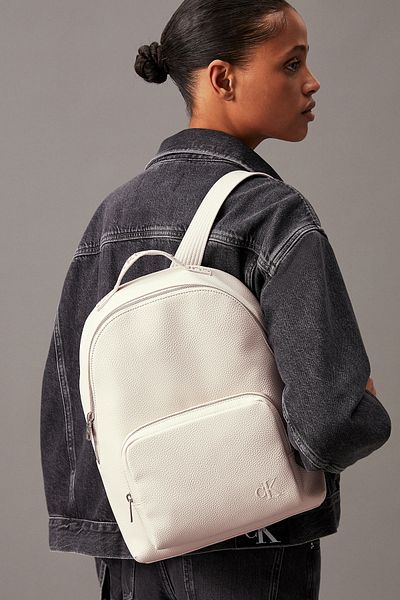 Calvin Klein Women's Light Ecru Backpack - K60K 612232 Acf