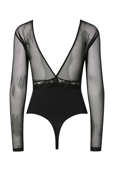 PIECES Pcsıcca Ls Bodystocking Noos