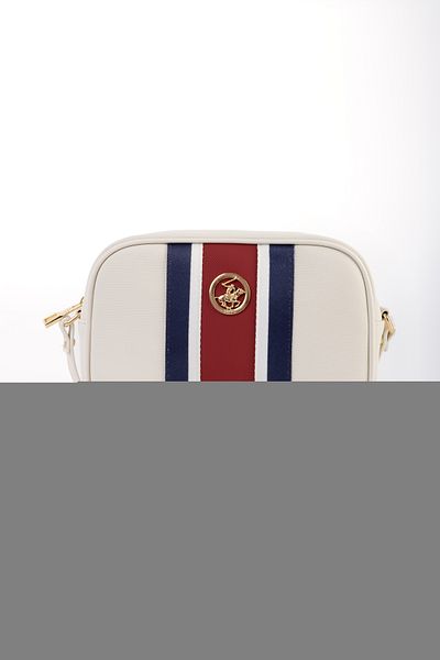Beverly Hills Polo Club حقيبة كتف نسائية بيضاء 05BHPC8002